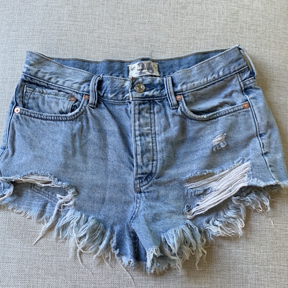 We the Free cut off denim shorts